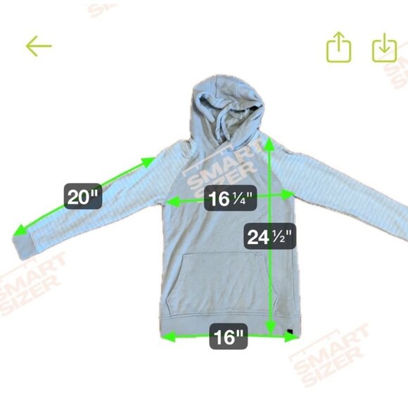 Ripzone Gray Hoodie With Stripe Sleeves & Kangaroo Pocket S - Picture 7 of 8